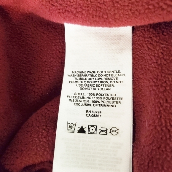 columbia Women's Vest Color Burgundy Size M - Picture 6 of 7